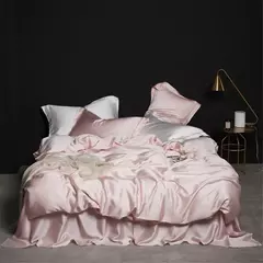 Liv-Esthete-Conjunto de Cama Verde Escuro, 100% Pure Silk, Duvet Cover Luxo, Folha Plana, Fronha, Roupa de Cama, Saudável, Rainha, Rei - loja online