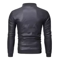 Jaqueta de motocicleta Slim Fit masculina, jaquetas de couro falso, jaquetas PU quentes, roupas de marca, casaco de inverno S a 3XL, 2023 - loja online