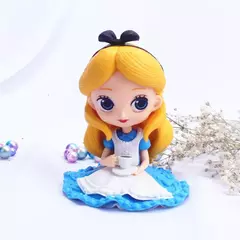 6 estilo Q Posket princesas figura Brinquedos Bonecas Tiana Branca de Neve Rapunzel Ariel Cinderela Belle Sereia Figuras de PVC brinquedos - comprar online