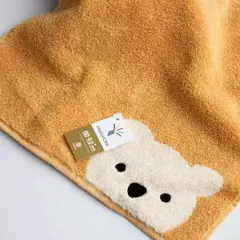 Imagem do Cartoon Bear Pattern Hang Hand Towel infantil, Baby Face Towel, Algodão macio, Kids Bathroom Products, Bonito