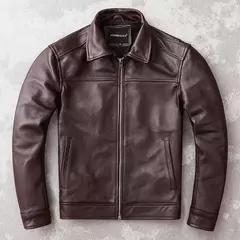 Imagem do AYUNSUE-Jaqueta de couro real para homens, couro genuíno, roupas masculinas, casaco de outono, roupas