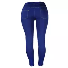 Mulheres de cintura alta estiramento lápis skinny jeans, calças jeans, plus size, XS-6XL - loja online