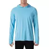 TACVASEN-Homens à Prova de UV Hoodie Manga Longa, Proteção Solar Camisetas, Respirável, Leve, Secagem Rápida, Casual Camisetas Masculinas