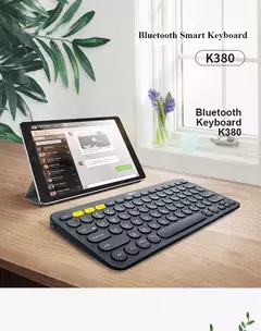 Logitech-k380 teclado bluetooth sem fio multi-dispositivo, ultra-fino, para windows, mac, chrome, ios, android