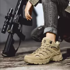 Botas de caminhada ao ar livre para homens, botas antiderrapantes, tênis leves, calçado de deserto, curto, inverno, outono, moda - Wolf Magazine