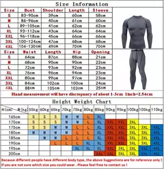 Conjunto de Roupa Interior de Compressão Térmica Masculina, Roupa de Treino Apertada, Treino, Corrida, Fitness, Desporto, Ginásio, Roupa Desportiva - Wolf Magazine
