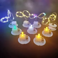 10 pçs/lote diy led light up kit diy pequenas luzes mini led luzes da corda de cobre para festa aniversário casamento feriado decoração para casa
