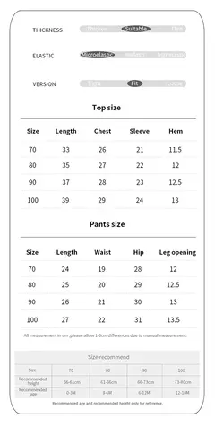 Tops e calças de manga curta para bebê, criança, meninos, roupas de meninas, roupas recém-nascidas, roupas infantis, verão, moda, 2pcs, 0-18m - Wolf Magazine
