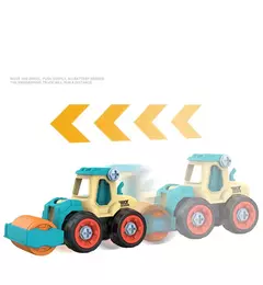 Porca Desmontagem Carregando Descarga Engenharia Caminhão Escavadeira Bulldozer Montessori Educação Brinquedo Criança Parafuso Criativo Ferramenta Carro na internet