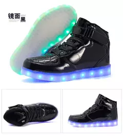 Imagem do Tamanho 25-46 led sapatos com luzes brilhantes led chinelos para crianças & adulto feminino tenis para crianças meninos meninas sapatilhas luminosas