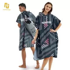 HOTMANGO-Toalha Poncho de Microfibra, Traje Surf Beach, Roupete de Banho com Capuz, Atividades Impermeáveis, Homens e Mulheres Adultos na internet