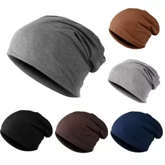 Chapéu de gorros slouchy baggy monocromático masculino, masculino, outono, primavera, hip hop, algodão macio, skullcaps, ao ar livre, à prova de vento, gorro, novo - Wolf Magazine