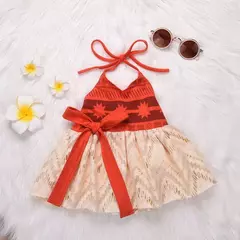 Fantasia de moana para meninas de 0 a 4t, vestido de princesa vaiana para crianças, roupas para o dia das bruxas, fantasia para meninas, vestidos de festa