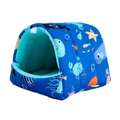 Cute Cartoon Sleeping Bed for Pet, Mini Cage, Coelho, Esquilo, Ninho de cobaia, Ratos pequenos, Rato, Casa de hamster, Tapete macio quente, Inverno - Wolf Magazine