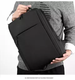 Impermeável Nylon Laptop Mochila para Homens, Mala De Viagem, Carregamento USB, Mochilas Escola De Computador, 15.6";;VERDADEIRO;;"black - Wolf Magazine