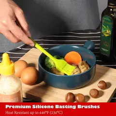 Imagem do Conjunto de espátula de silicone antiaderente, Resistente ao calor, Espátula Creme, Raspador, Escova De Colher, Núcleo De Aço Inoxidável, Utensílios De Cozinha, 6Pcs