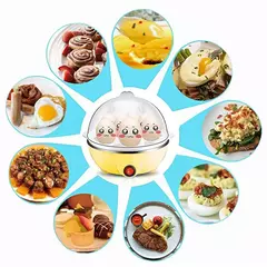 Fogão De Ovos Elétrico Rápido Multifuncional, Caldeira De 7 Ovos, Vapor, Auto-Off, Omelete Genérica, Utensílio De Cozinha, Ferramentas De Café Da Manhã - Wolf Magazine