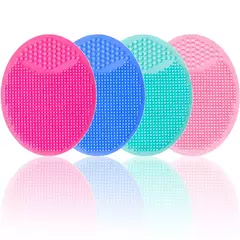 Baby Silicone Bath Brush Cradle Cap Scrubbers Esfoliante e Massaging Brush Scalp Care Scrubber para cuidados com o cabelo e com o corpo - loja online