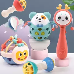 Baby Chocalhos Brinquedos Newborn Sensory Teether Baby Development Games Brinquedos Infantis Educacionais Para Bebês Brinquedos Do Bebê 0 6 12 Meses - Wolf Magazine