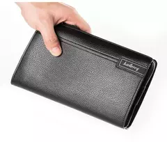 Baellery homens bolsa de embreagem grande capacidade carteiras de bolso do telefone celular passcard bolso de alta qualidade multifuncional carteira para homem
