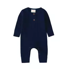 Romper de manga comprida unissex para bebê recém-nascido, cor sólida, roupas de algodão infantil, 3-18 meses, verão - Wolf Magazine