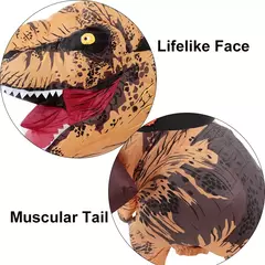 T-REX monstro inflável traje explodir cosplay dinossauro roupas carnaval halloween christma vestido para homem mulher festa mostrar - comprar online