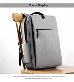 Imagem do Impermeável Nylon Laptop Mochila para Homens, Mala De Viagem, Carregamento USB, Mochilas Escola De Computador, 15.6";;VERDADEIRO;;"black