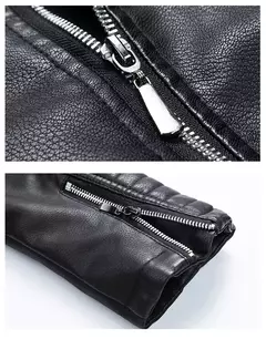 Jaqueta de couro PU para homens, casaco com zíper oblíquo, streetwear para outono e inverno, tamanho asiático M-XXXL, 14 - comprar online