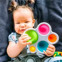 Chocalho e Quebra-Cabeça Montessori Colorido para Bebê e Crianças, Placa de Atividades, Educação Precoce de Inteligência, Brinquedos de Treinamento Intensivo, Fidget Infantil