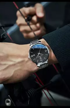 Relógio de quartzo impermeável de luxo masculino, relógios esportivos masculinos, relógio de pulso casual, data relógio, marca superior, 30m, 2024 - comprar online