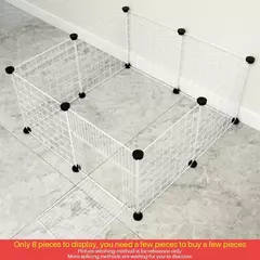 Portátil resistente dobrável pet cercadinho, Cerca do exercício do cão com porta para o gato, filhote de cachorro, coelhos, ao ar livre, terno interior