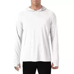 TACVASEN-Homens à Prova de UV Hoodie Manga Longa, Proteção Solar Camisetas, Respirável, Leve, Secagem Rápida, Casual Camisetas Masculinas - Wolf Magazine