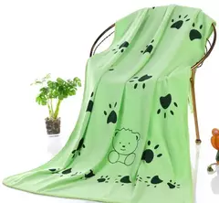 Toalha de banho de fibra superfina, macia, desenho animado, cachorro, gato, secagem rápida, absorvente de cabelo, suprimentos super grandes, multifuncional - loja online