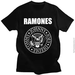 Imagem do Unisex Fghfg Ramone Seal T-shirt, camiseta gráfica feminina, punk rock, floresta, montanhas, álbum, homens