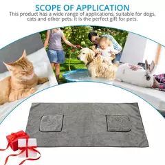Super absorvente grande filhote de cachorro cão de estimação toalha roupão toalhas de banho de secagem rápida gato toalha de banho suprimentos de banho toalha de cão microfibra