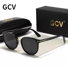 GCV-Óculos Polarizados Cat Eye para Mulheres, Óculos de Sol Femininos, Moldura Ultraleve, Festa de Turismo, Lazer, Moda Feminina, 2021