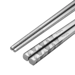Japonês pauzinhos festival 316 inoxidável metal comida varas de alimentos comida rápida macarronetes sushi pauzinhos máquina de lavar louça utensílios de mesa segura barra - loja online