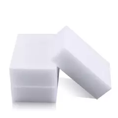 Imagem do Esponja mágica da esponja da melamina dos pces 100x60x10mm de 100 esponjas da limpeza do líquido de limpeza de alta densidade do eliminador para a cozinha do prato