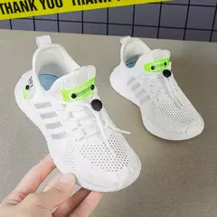 Tênis respirável infantil, tênis de corrida infantil, tênis leve de verão, tênis casual para menino, plus size 26 a 38 - Wolf Magazine