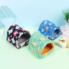 Mini gaiola colorida e confortável para coelho, Casa do esquilo, Hamster, Cama de dormir pequena, Ninho de cobaia, Tapete quente - comprar online