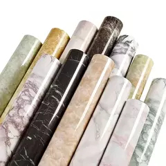Self-Adhesive Marble Vinyl Wallpaper, PVC, impermeável adesivos de parede, Papel de contato, DIY, banheiro, cozinha, armário, bancadas