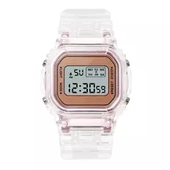 Luxo feminino rosa ouro silicone relógios moda feminina led relógio digital casual senhoras relógio eletrônico reloj mujer 2022 - comprar online