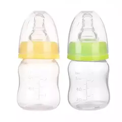Mini mamadeira portátil recém-nascida, BPA Free, Safe Infant Nursing Nipple Care, Garrafas De Leite De Suco De Frutas, 60ml - Wolf Magazine