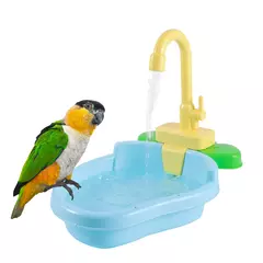 Papagaio poleiro chuveiro pet pássaro banho gaiola bacia papagaio banho tigela pássaros acessórios papagaio brinquedo pássaro banheira 1pc na internet