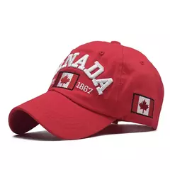Boné de beisebol de algodão lavado para homens e mulheres, eu amo o Canadá, chapéu snapback para o pai, boné casual bordado, novo - loja online