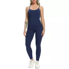 Bodysuit Yoga sem costas para mulheres macacão de fitness, terno esportivo sexy, macacão leggings, conjunto combinado de ginástica, macacão, novo, 2022 - loja online
