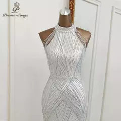 Vestido De Noite De Sereia Prateado Para Mulheres, Vestido De Festa Sexy, Vestido De Noiva - Wolf Magazine