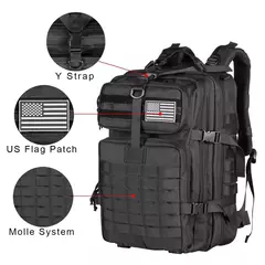 Imagem do Mochila de Nylon impermeável, sacos ao ar livre, mochilas esportivas táticas, camping, caminhadas, trekking, pesca, caça, 30L, 50L, 1000D