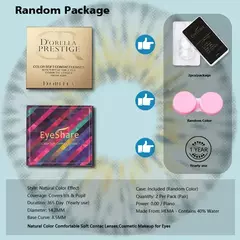 Imagem do D'ORELLA Lentes de Contato Coloridas para Olhos Lentes de Contato Cosméticas Cosplay Lentes Loucas Lente de Olhos de Halloween 1 Par de Lentes de Contato