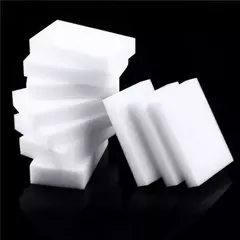 Esponja mágica da esponja da melamina dos pces 100x60x10mm de 100 esponjas da limpeza do líquido de limpeza de alta densidade do eliminador para a cozinha do prato
